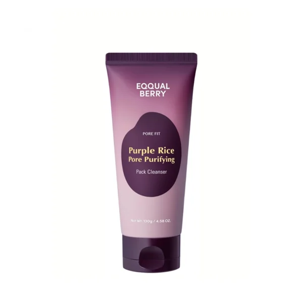 ماسک و پاک‌کننده منافذ برنج بنفش EQQUALBERRY Purple Rice Pore Purifying Pack Cleanser – Pore Fie Sea-Silt Clay