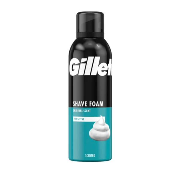 فوم اصلاح ژیلت انگلستان مدل Gillette_Classic Sensitive حجم 200ml